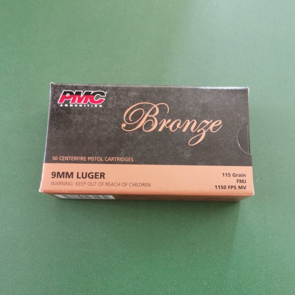 MUNICION 9x19 FMJ 115gr (PMC)